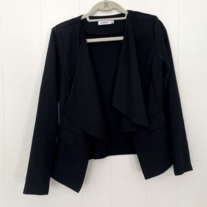 Just Fab | Black Waterfall Blazer (S)